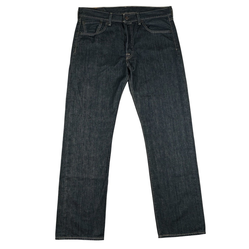 Levi's 501 Jeans Mens 33x30 Dark Wash Blue Denim 100% Cotton Button Fly Original